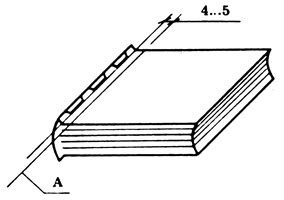 Рис. 29. А - линия отсчета ширины сторонки для блока прошлого на 'ласточкин хвост'